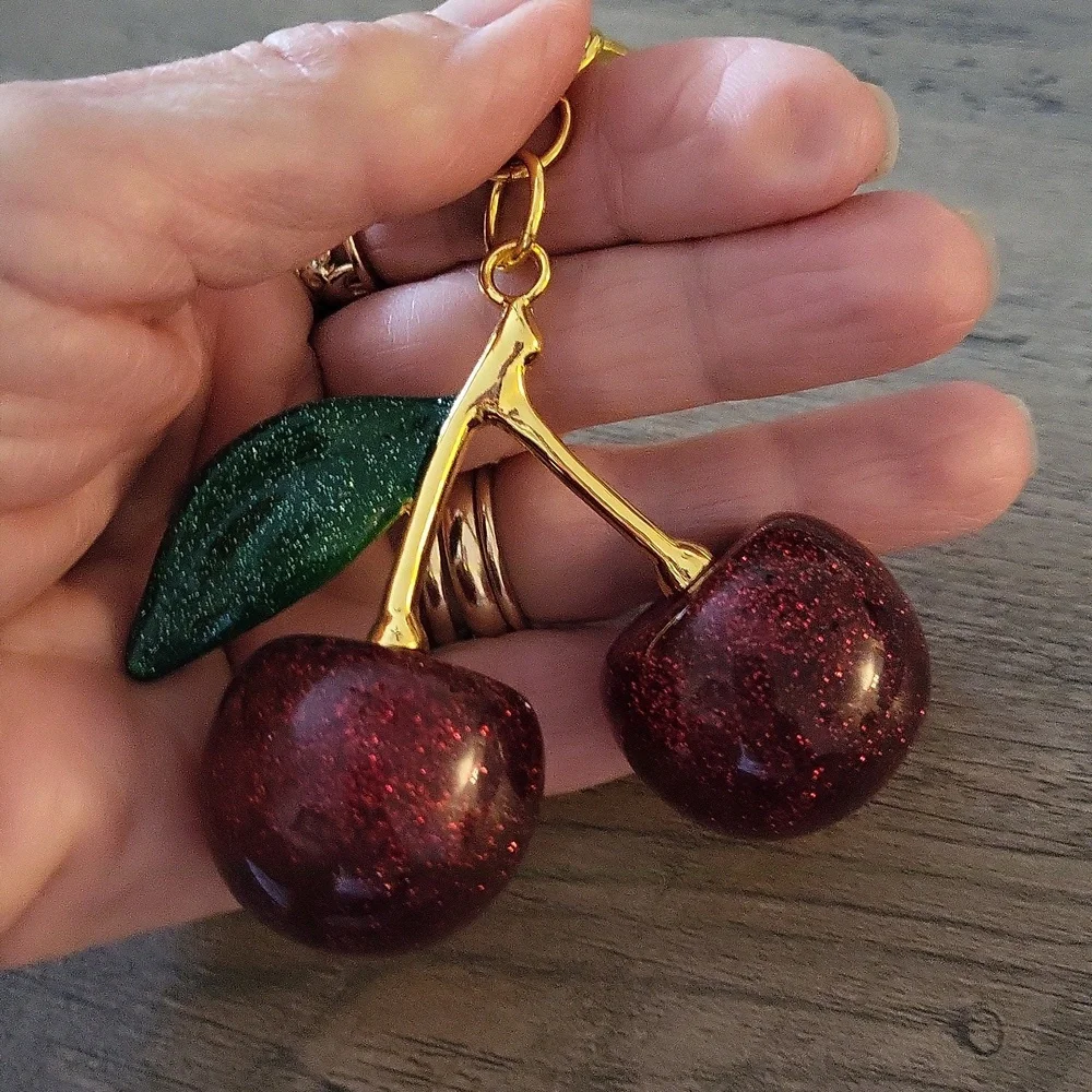 NWOT Cherry Keychain/bag Charm